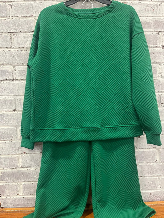 Green matching set